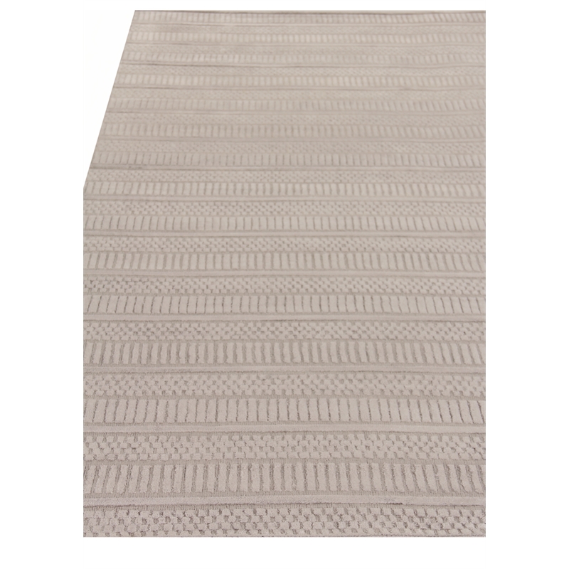 Addison Handloomed Bamboo Silk Aluminum 10'x14' Area Rug