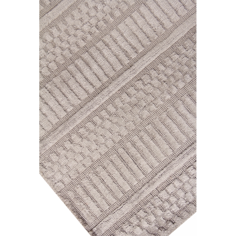 Addison Handloomed Bamboo Silk Aluminum 10'x14' Area Rug