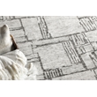 Aldridge Hand-Knotted Wool/Bamboo Silk Ivory/Charcoal 14'x18' Area Rug