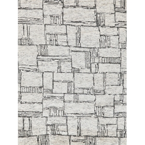 Aldridge Hand-Knotted Wool/Bamboo Silk Ivory/Charcoal 8'x10' Area Rug
