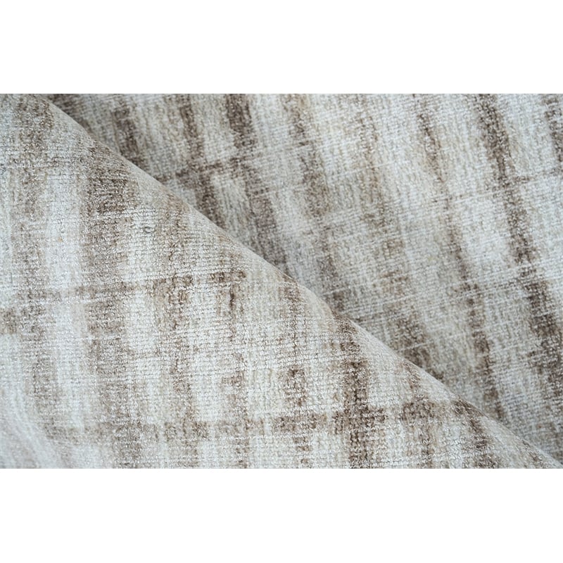 Allure Handloomed Wool/Bamboo Silk Beige/Brown 4'x6' Area Rug
