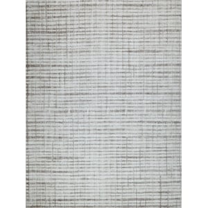 Allure Handloomed Wool/Bamboo Silk Beige/Brown 4'x6' Area Rug