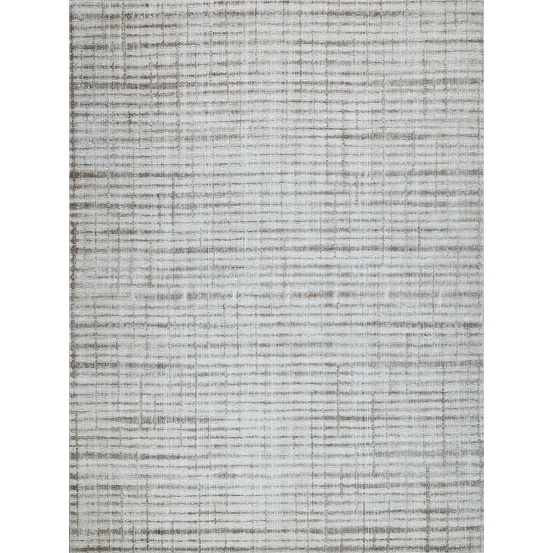 Allure Handloomed Wool/Bamboo Silk Beige/Brown 9'x12' Area Rug