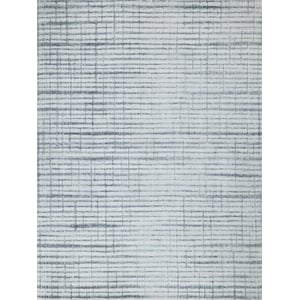 Allure Handloomed Wool/Bamboo Silk Ivory/Blue 10'x14' Area Rug
