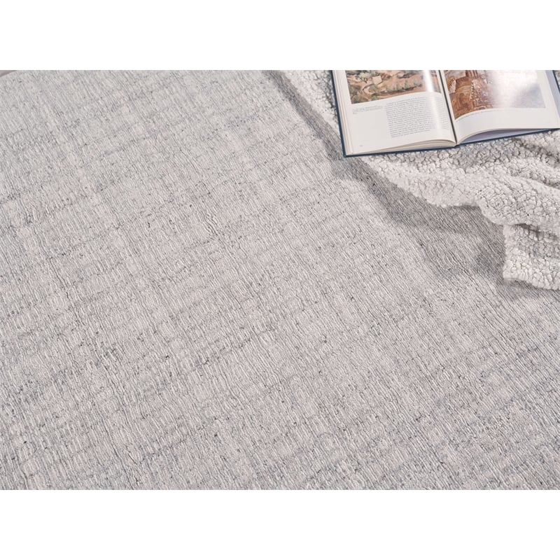 Alpine Handloomed New Zealand Wool Taupe/Ivory 15'x24' Area Rug
