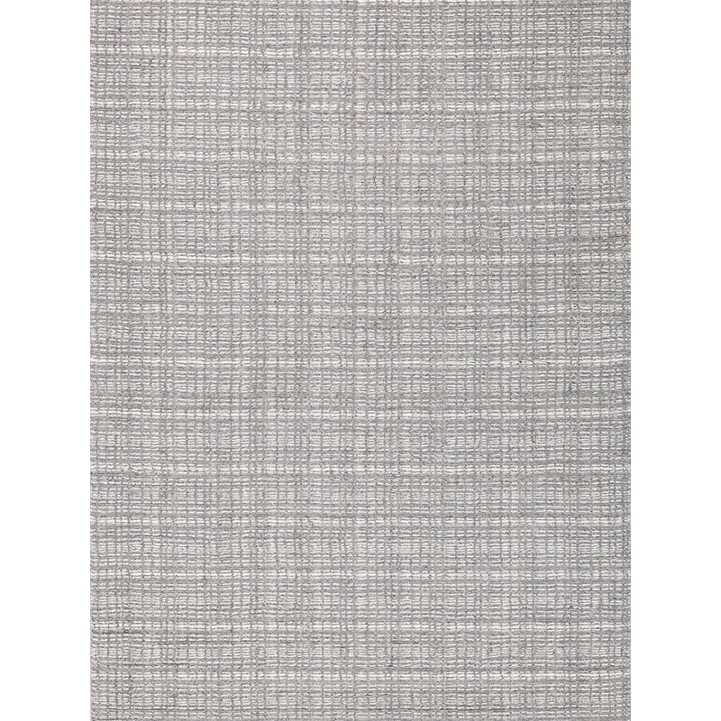 Alpine Handloomed New Zealand Wool Gray/Ivory 4'x6' Area Rug