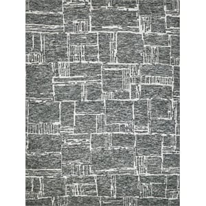 Aldridge Hand-Knotted Wool/Bamboo Silk Charcoal/Ivory 9'x12' Area Rug