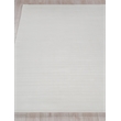 Amani Modern Handloomed Silky Nylon White 6'x9' Area Rug