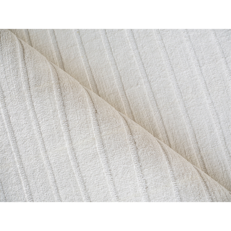 Amani Modern Handloomed Silky Nylon White 6'x9' Area Rug