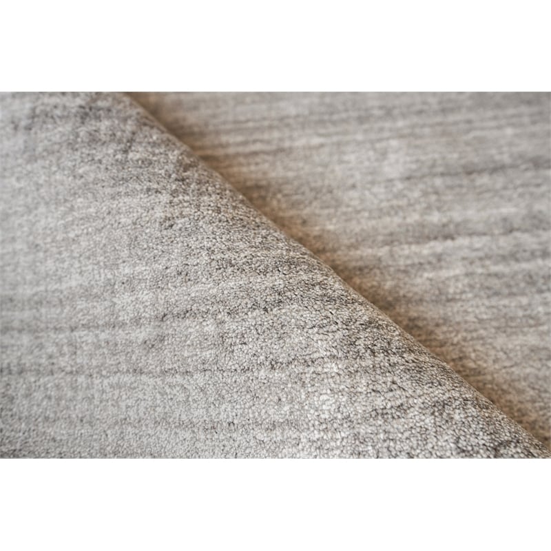 Ambrose Hand-Tufted Wool/Bamboo Silk Gray 9'x12' Area Rug