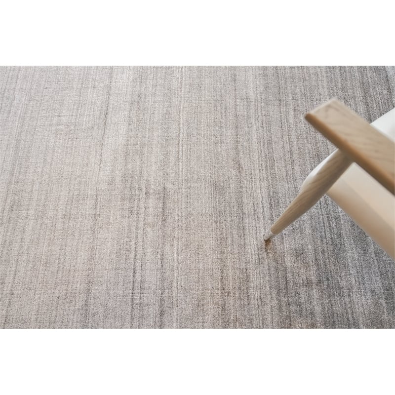 Ambrose Hand-Tufted Wool/Bamboo Silk Gray 9'x12' Area Rug