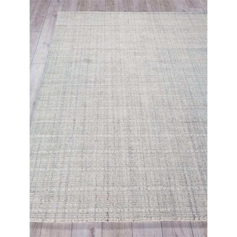 Alpine Handloomed New Zealand Wool Taupe/Ivory 12'x12' Square Area Rug