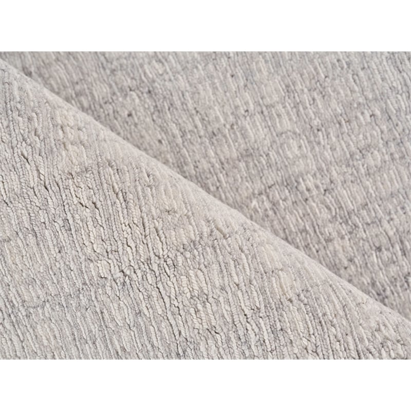 Alpine Handloomed New Zealand Wool Taupe/Ivory 12'x18' Area Rug