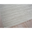 Amani Modern Handloomed Silky Nylon Light Silver 10'x10' Square Area Rug