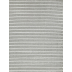 Amani Modern Handloomed Silky Nylon Light Silver 10'x10' Square Area Rug