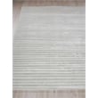 Amani Modern Handloomed Silky Nylon Light Silver 12'x15' Area Rug