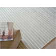 Amani Modern Handloomed Silky Nylon Light Silver 4'x6' Area Rug