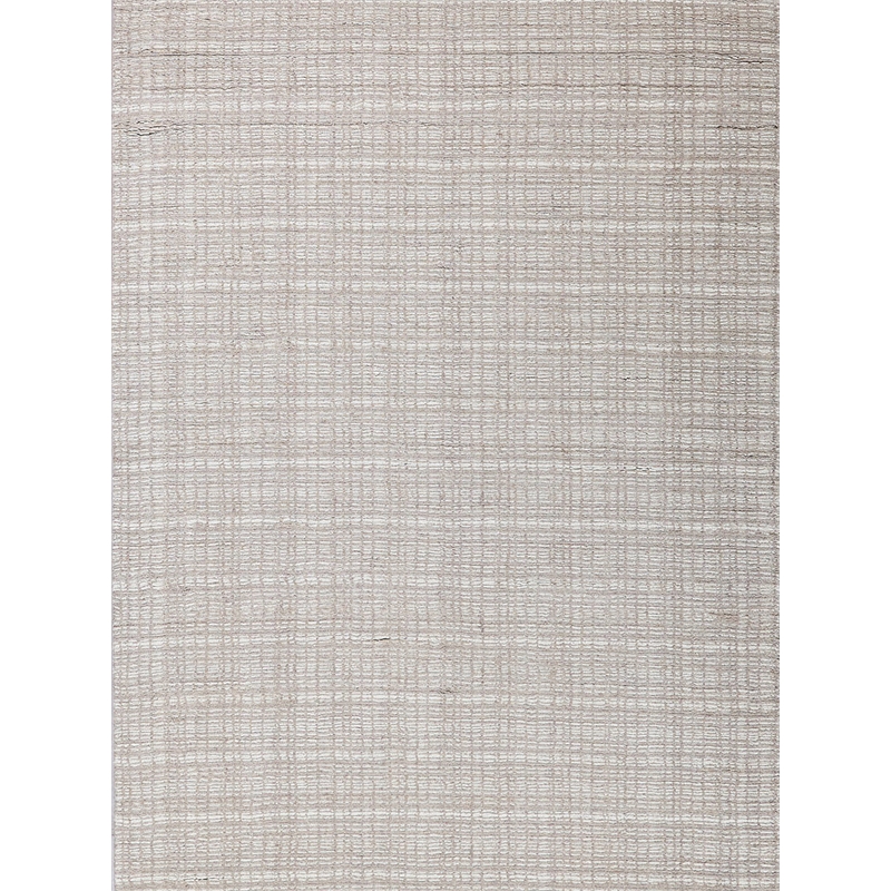 Alpine Handloomed New Zealand Wool Light Beige/Ivory 4'x6' Area Rug