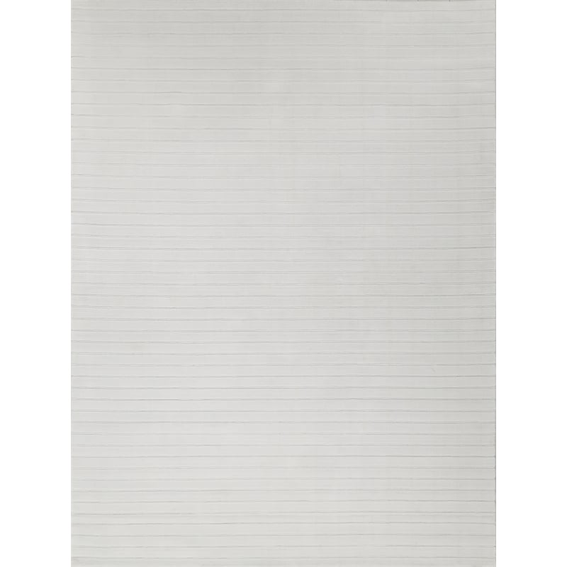 Amani Modern Handloomed Silky Nylon White 12'x12' Square Area Rug