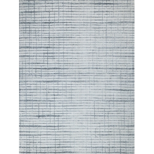 Allure Handloomed Wool/Bamboo Silk Ivory/Blue 2'x3' Area Rug
