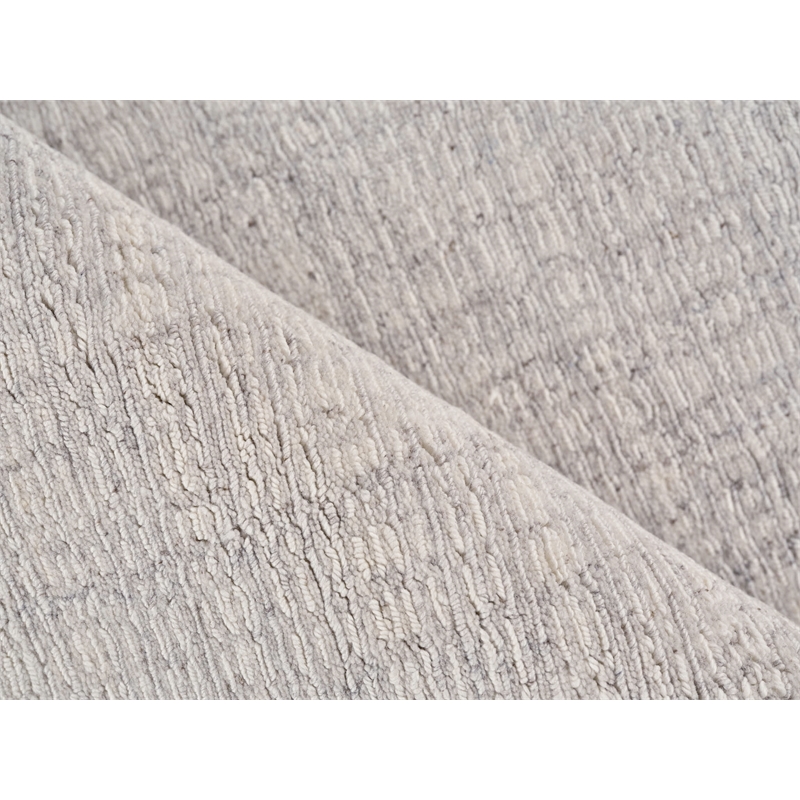 Alpine Handloomed New Zealand Wool Taupe/Ivory 9'x12' Area Rug