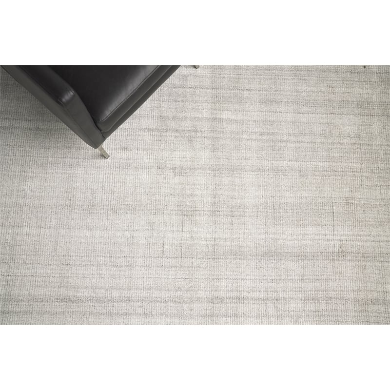 Ambrose Hand-Tufted Wool/Bamboo Silk Gray 8'x10' Area Rug