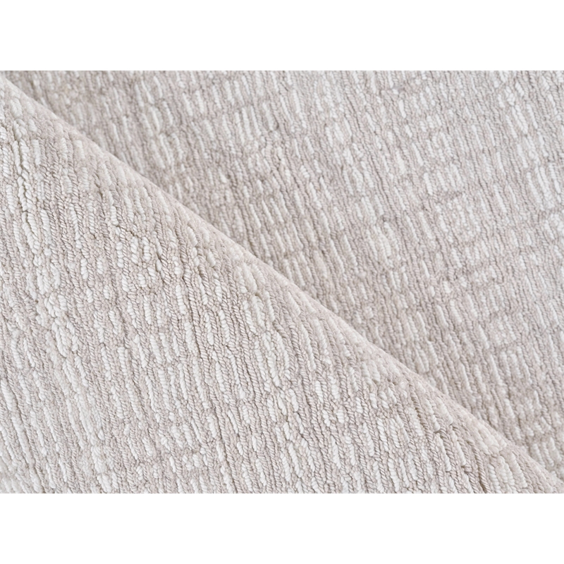 Alpine Handloomed New Zealand Wool Silver/Ivory 2'x3' Area Rug