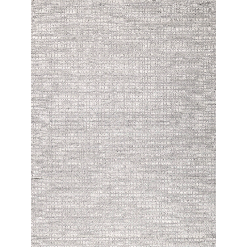 Alpine Handloomed New Zealand Wool Silver/Ivory 2'x3' Area Rug