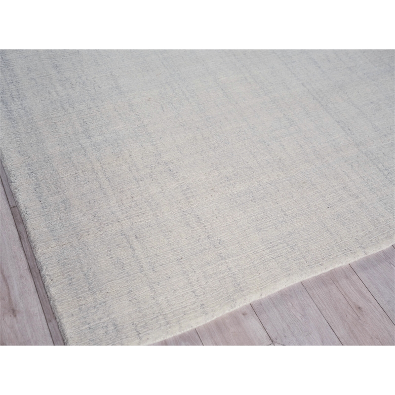 Alpine Handloomed New Zealand Wool Ivory 14'x18' Area Rug