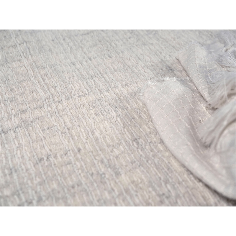 Alpine Handloomed New Zealand Wool Ivory 14'x18' Area Rug