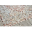 Antique Loom Power Loom Polyester Beige/Rust 2'x3' Area Rug