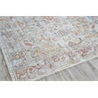 Antique Loom Power Loom Polyester Cream/Rust 2'x3' Area Rug