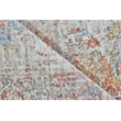 Antique Loom Power Loom Polyester Cream/Rust 2'x3' Area Rug