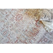 Antique Loom Power Loom Polyester Cream/Rust 2'x3' Area Rug