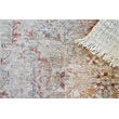 Antique Loom Power Loom Polyester Cream/Rust 2'x3' Area Rug