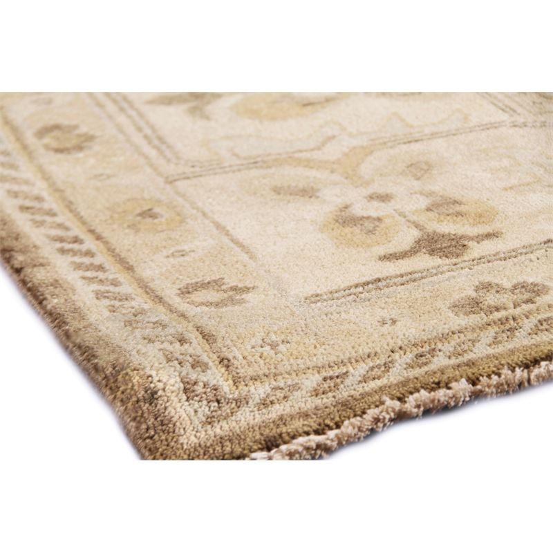 Antique Weave Oushak Hand-Knotted New Zealand Wool Gray/Ivory 8'x10' Area Rug