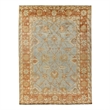 Antique Weave Oushak Hand-Knotted New Zealand Wool Marine/Brick 9'x12' Area Rug