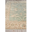 Antique Weave Oushak Hand-Knotted New Zealand Wool Blue/Ivory 12'x15' Area Rug