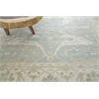 Antique Weave Oushak Hand-Knotted New Zealand Wool Blue/Ivory 8'x10' Area Rug