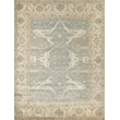 Antique Weave Oushak Hand-Knotted New Zealand Wool Blue/Ivory 8'x10' Area Rug