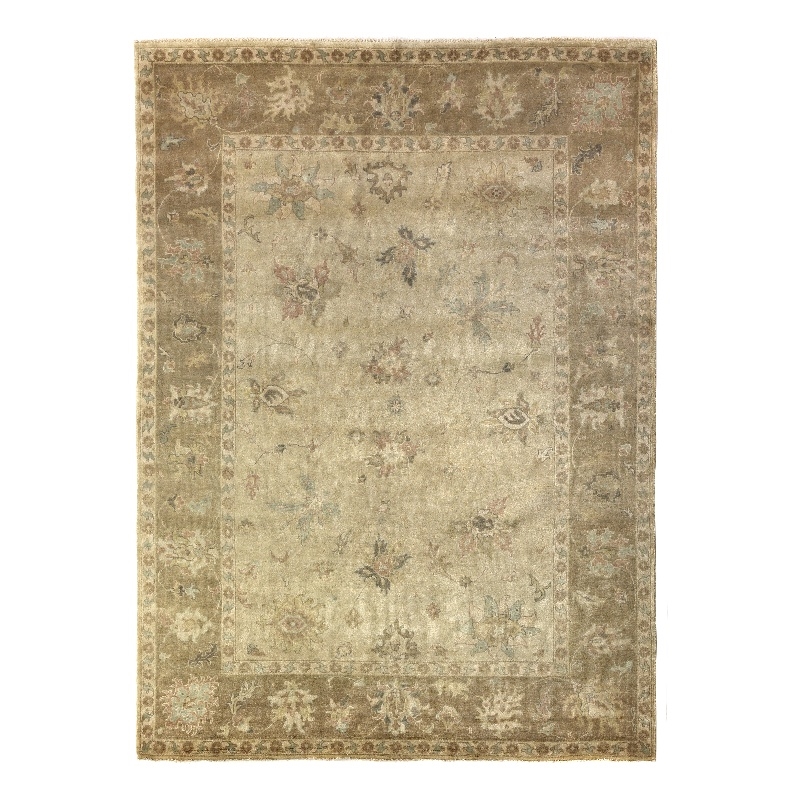 Antique Weave Oushak Hand-Knotted New Zealand Wool Ivory/Beige 14'x18' Area Rug