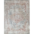 Antique Loom Power Loom Polyester Rust/Light Blue 2'x3' Area Rug