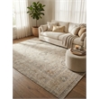 Antique Weave Oushak Hand-Knotted New Zealand Wool Ivory/Gray 6'x9' Area Rug