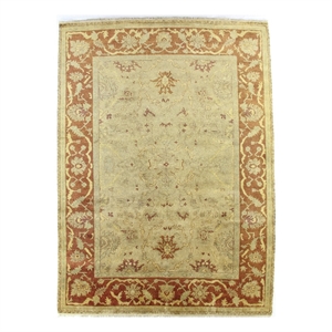 Antique Weave Oushak Hand-Knotted New Zealand Wool Gold/Rust 14'x18'6&quot Area Rug