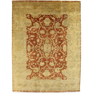 Antique Weave Oushak Hand-Knotted New Zealand Wool Rust/Gold 14'x18' Area Rug