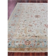 Antique Weave Serapi Hand-Knotted Wool Ivory/Light Blue 8'x10' Area Rug