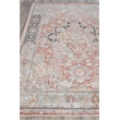 Antique Loom Power Loom Polyester Rust/Black 2'x3' Area Rug