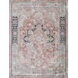 Antique Loom Power Loom Polyester Rust/Black 2'x3' Area Rug
