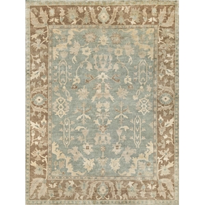 Antique Weave Oushak Hand-Knotted Wool Gray/Light Brown 12'x15' Area Rug