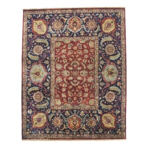 Antique Weave Hand-Knotted New Zealand Wool Red 14'x19'6&quot Area Rug